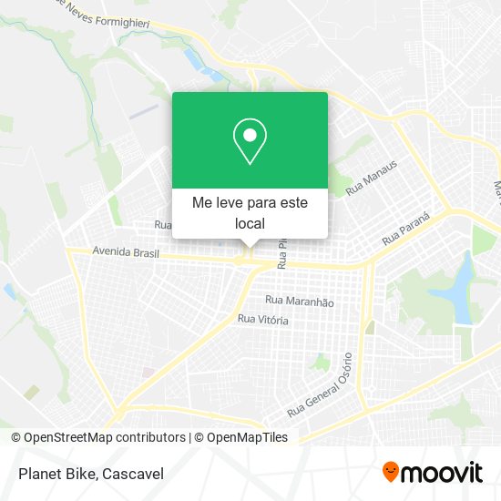 Planet Bike mapa