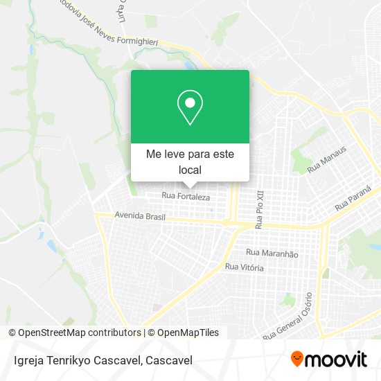 Igreja Tenrikyo Cascavel mapa