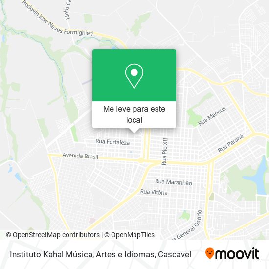 Instituto Kahal Música, Artes e Idiomas mapa