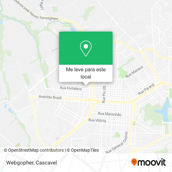 Webgopher mapa