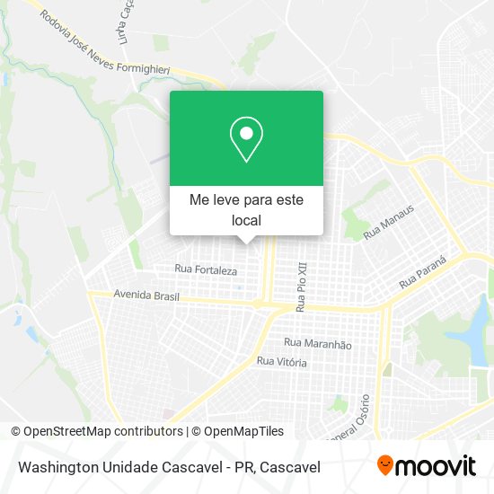 Washington Unidade Cascavel - PR mapa