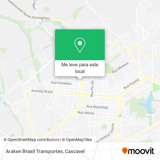 Araken Brasil Transportes mapa