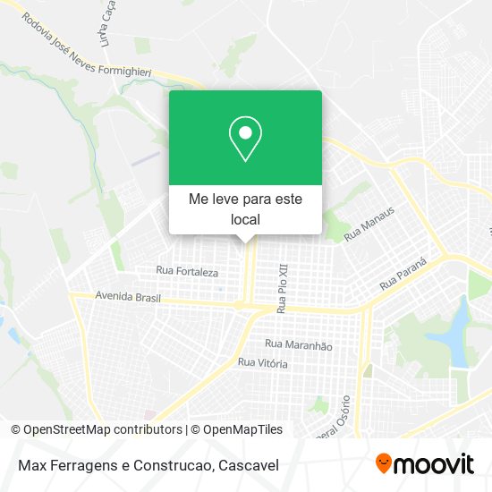 Max Ferragens e Construcao mapa