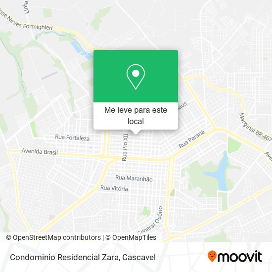 Condominio Residencial Zara mapa