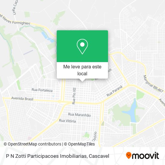 P N Zotti Participacoes Imobiliarias mapa