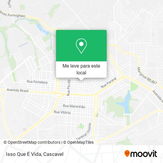 Isso Que É Vida mapa