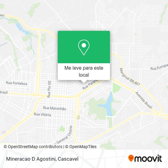 Mineracao D Agostini mapa
