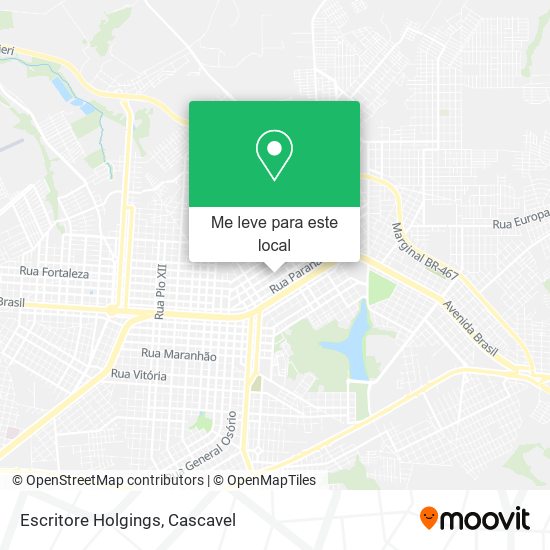 Escritore Holgings mapa
