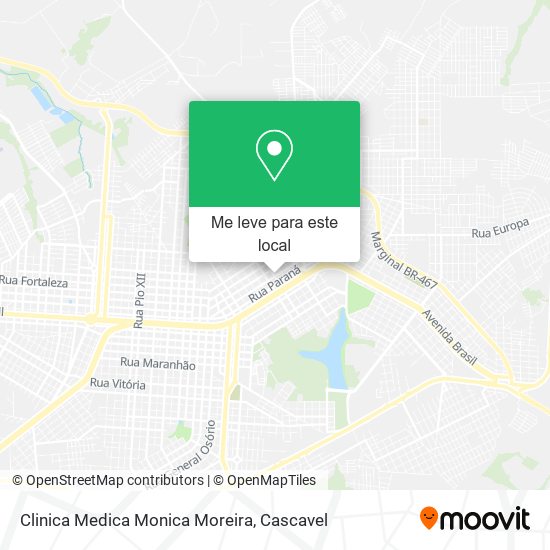 Clinica Medica Monica Moreira mapa
