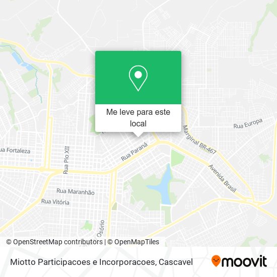 Miotto Participacoes e Incorporacoes mapa