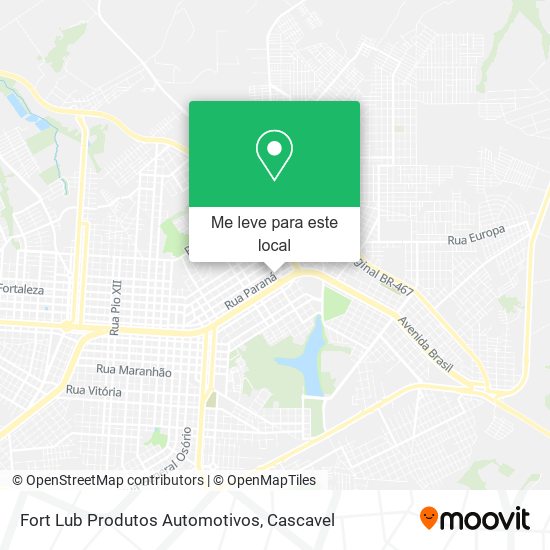 Fort Lub Produtos Automotivos mapa