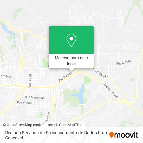 Realcon Servicos de Processamento de Dados Ltda mapa