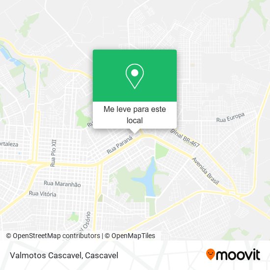 Valmotos Cascavel mapa