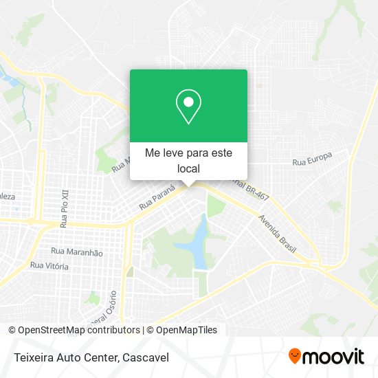 Teixeira Auto Center mapa