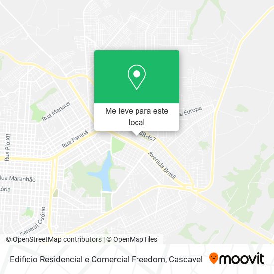 Edificio Residencial e Comercial Freedom mapa