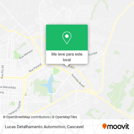 Lucas Detalhamento Automotivo mapa