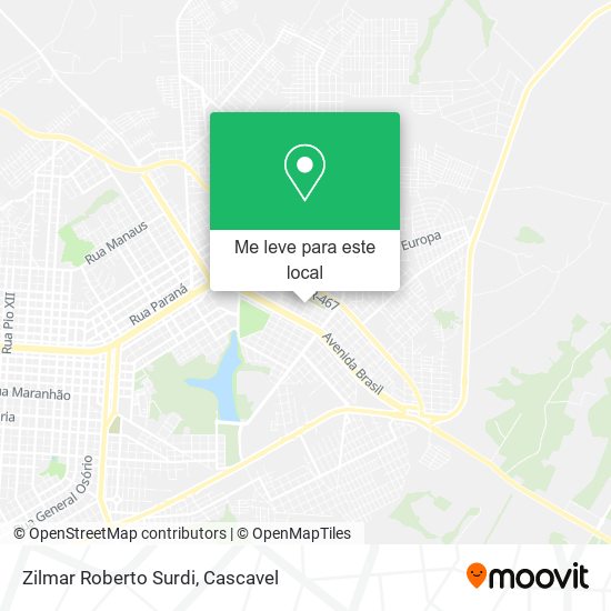 Zilmar Roberto Surdi mapa