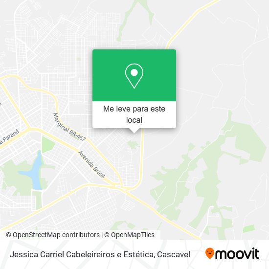 Jessica Carriel Cabeleireiros e Estética mapa