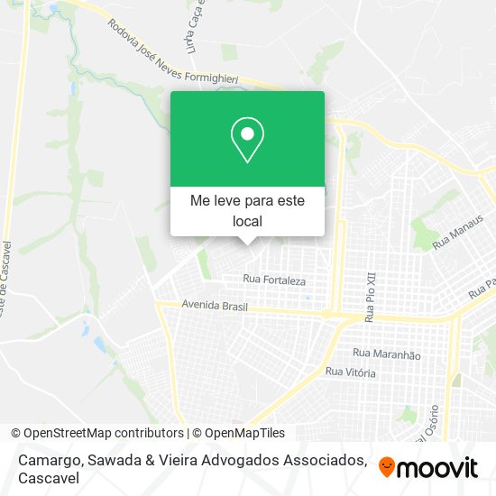 Camargo, Sawada & Vieira Advogados Associados mapa