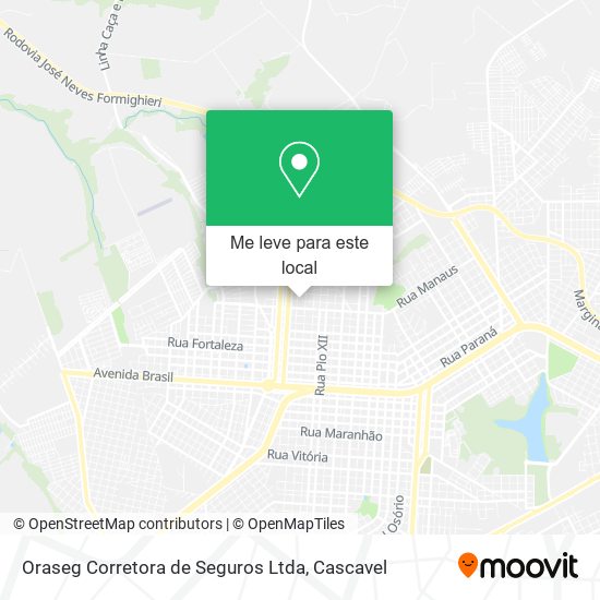 Oraseg Corretora de Seguros Ltda mapa