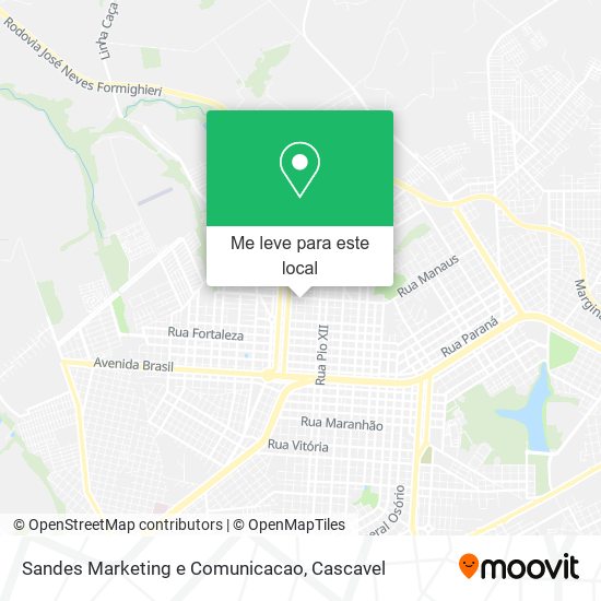 Sandes Marketing e Comunicacao mapa