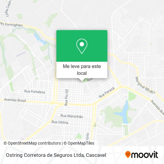 Ostring Corretora de Seguros Ltda mapa