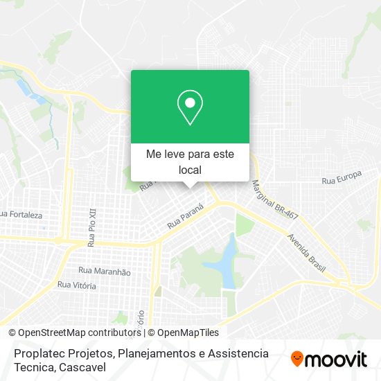 Proplatec Projetos, Planejamentos e Assistencia Tecnica mapa