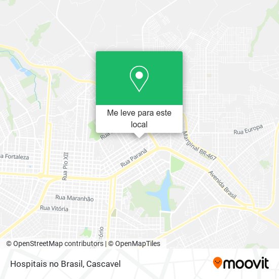 Hospitais no Brasil mapa