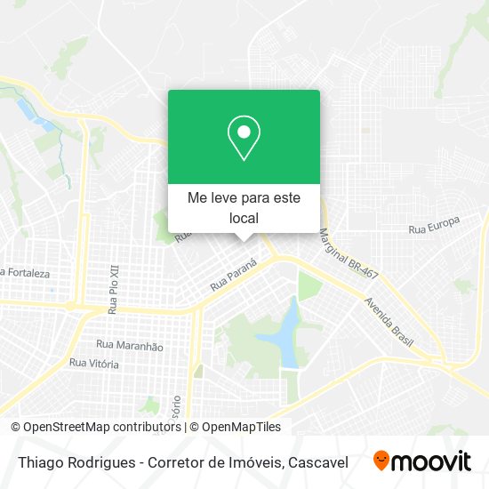 Thiago Rodrigues - Corretor de Imóveis mapa