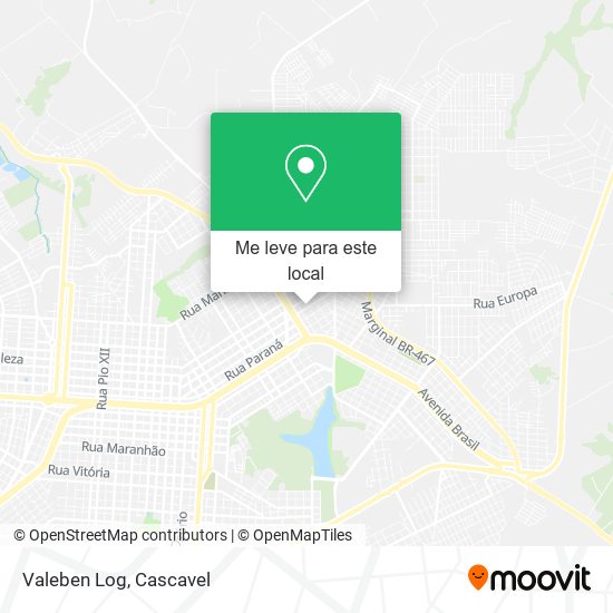 Valeben Log mapa