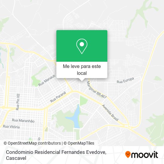 Condominio Residencial Fernandes Evedove mapa