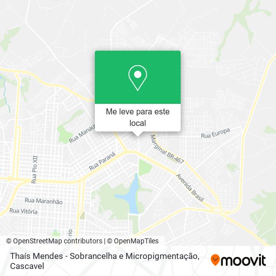 Thaís Mendes - Sobrancelha e Micropigmentação mapa