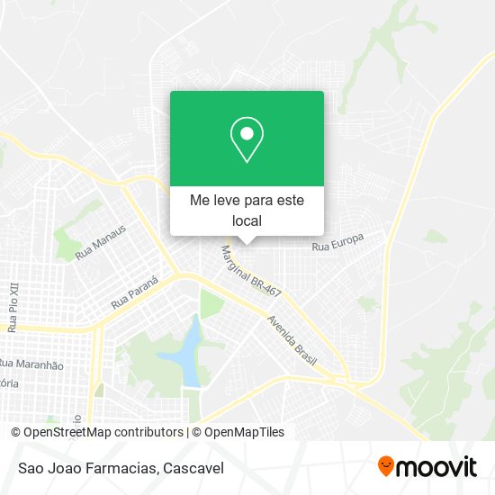 Sao Joao Farmacias mapa