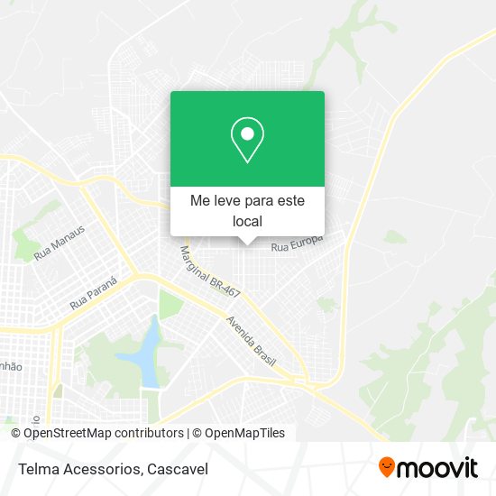 Telma Acessorios mapa