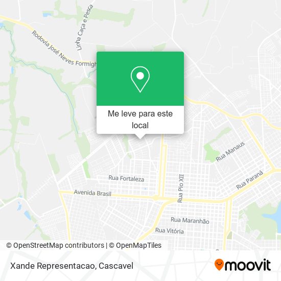 Xande Representacao mapa