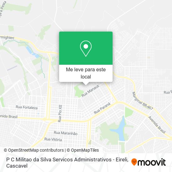 P C Militao da Silva Servicos Administrativos - Eireli mapa