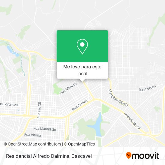 Residencial Alfredo Dalmina mapa