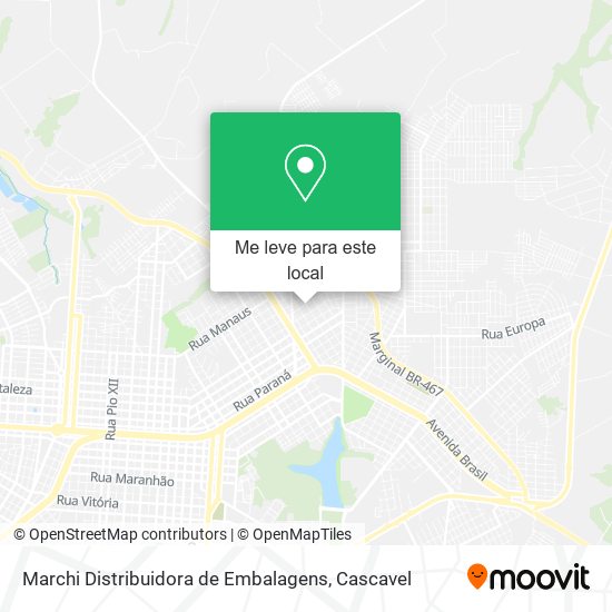 Marchi Distribuidora de Embalagens mapa