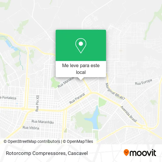 Rotorcomp Compressores mapa