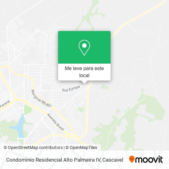 Condominio Residencial Alto Palmeira IV mapa