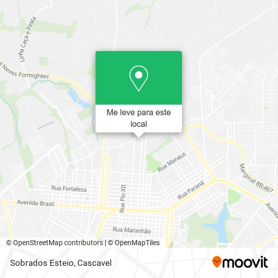 Sobrados Esteio mapa