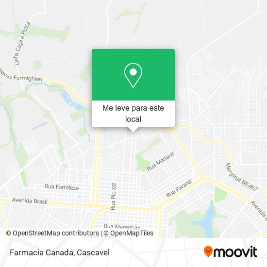 Farmacia Canada mapa