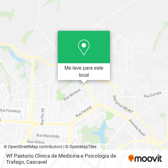 Wf Pastorio Clinica de Medicina e Psicologia de Trafego mapa