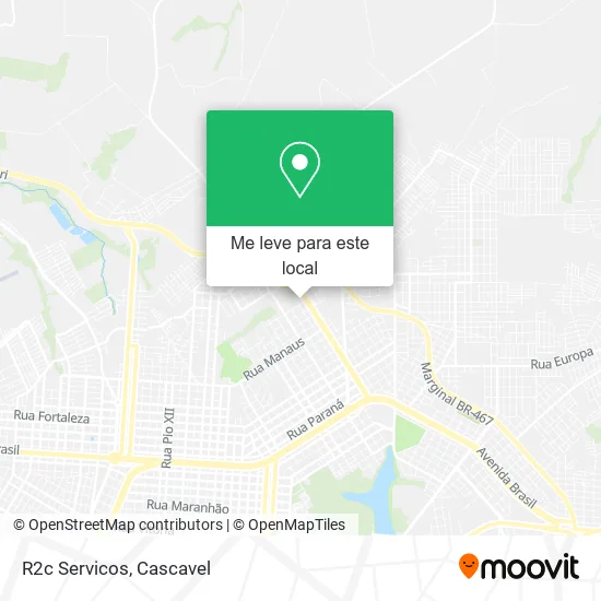 R2c Servicos mapa
