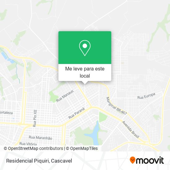 Residencial Piquiri mapa