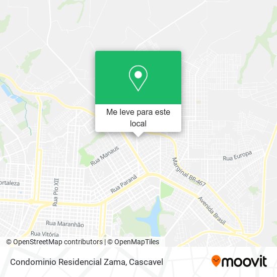 Condominio Residencial Zama mapa