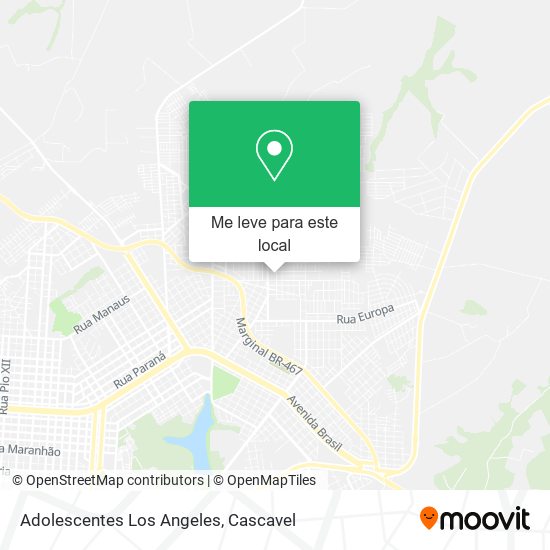 Adolescentes Los Angeles mapa