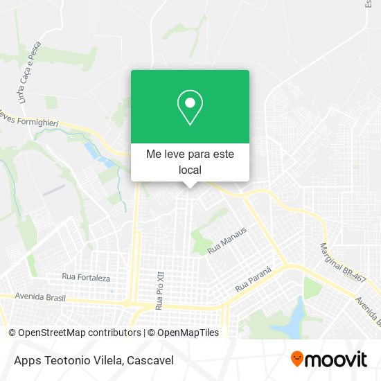 Apps Teotonio Vilela mapa
