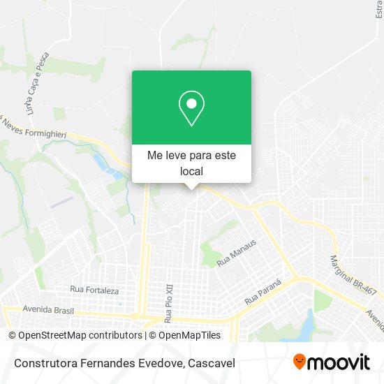 Construtora Fernandes Evedove mapa