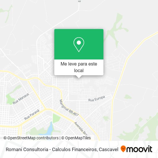 Romani Consultoria - Calculos Financeiros mapa